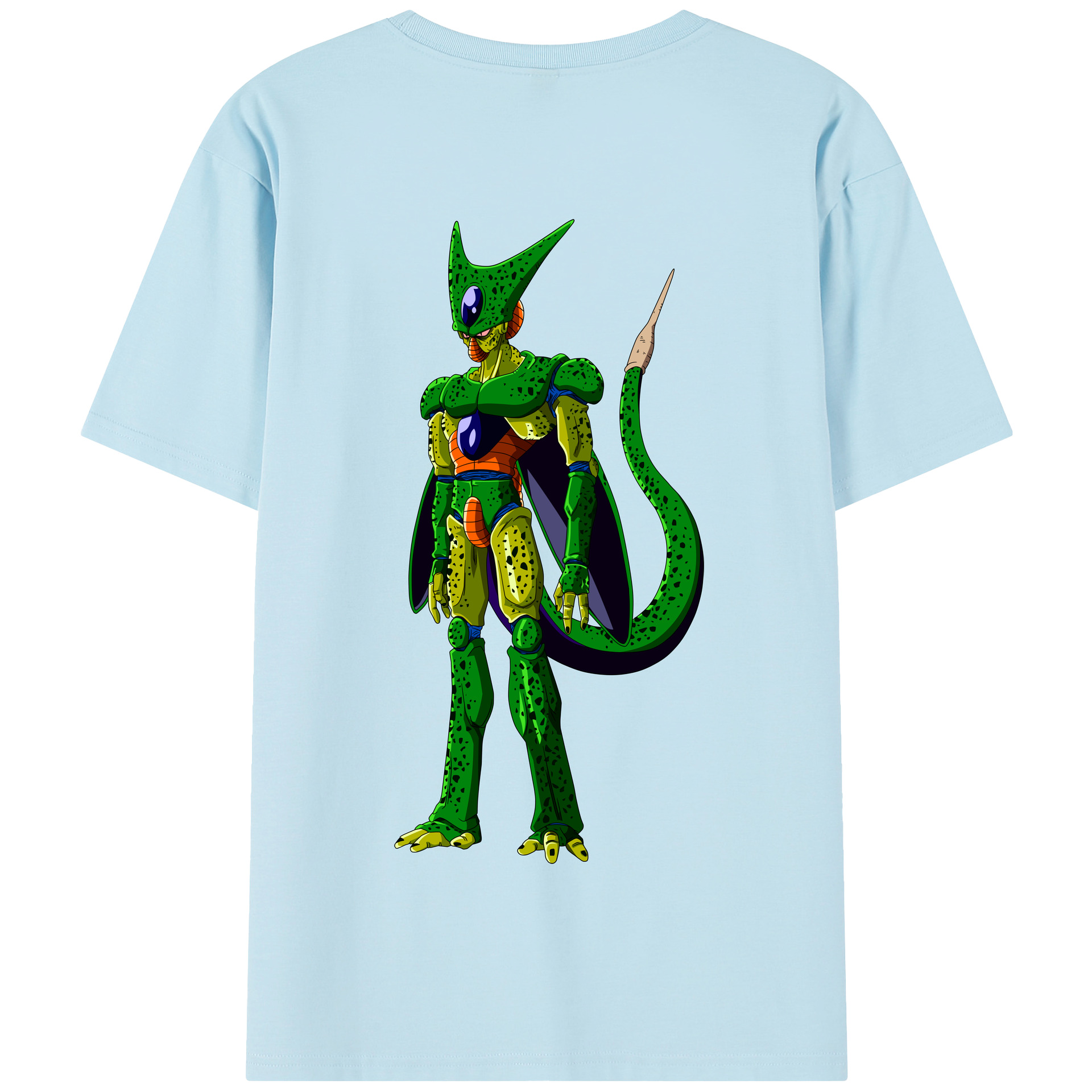（画像用） ドラゴンボール セル DRAGON BALL Cell 綿100％半袖Tシャツ（背面プリント）